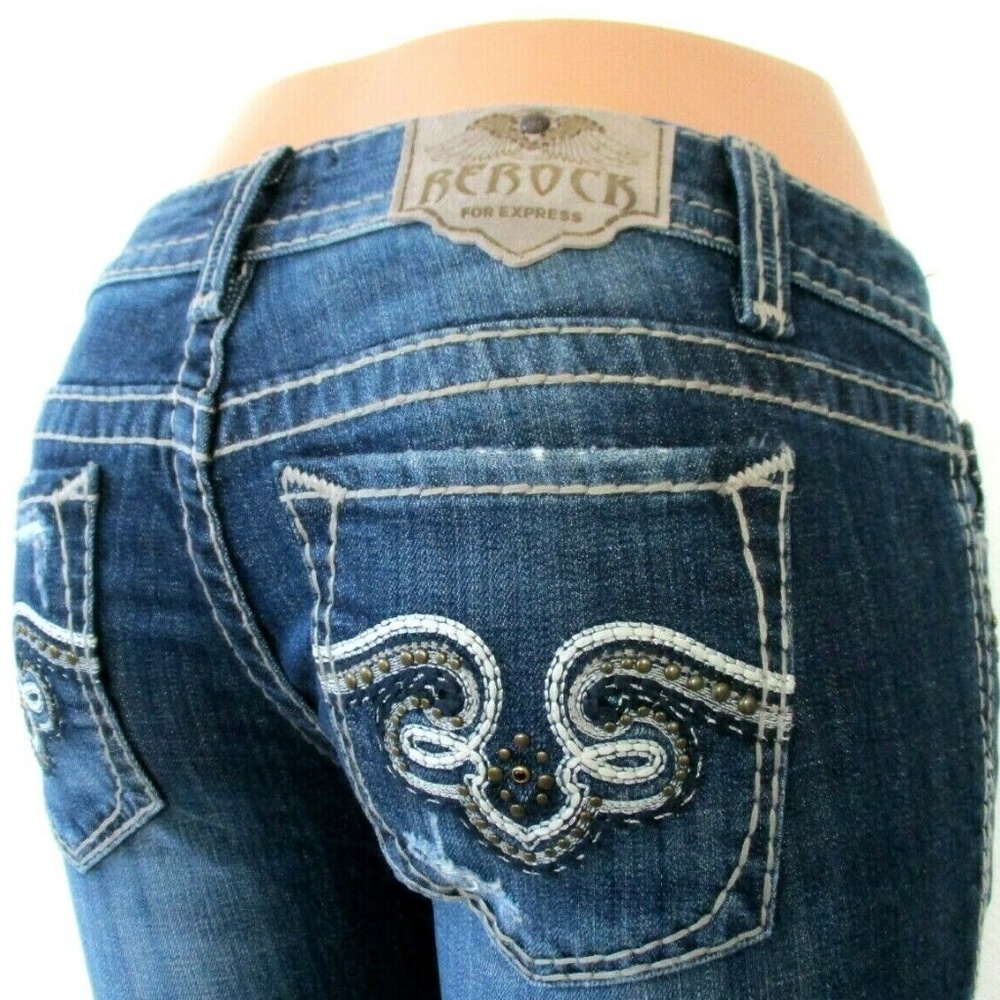 EXPRESS by Rerock DESTRUCTED Barely Boot NWT